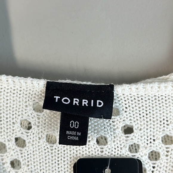 NWT Torrid Marsh Long Sleeve Pointelle Hoodie Size 10 - Picture 10 of 14